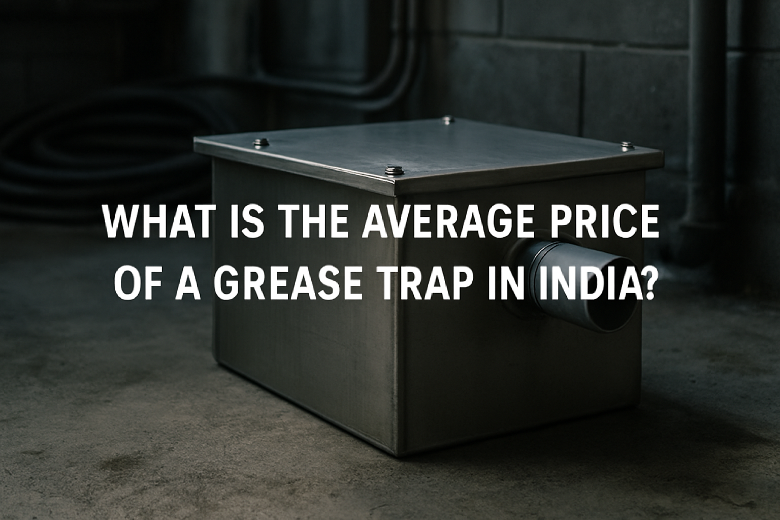 What is the Average Price of a Grease Trap in India?